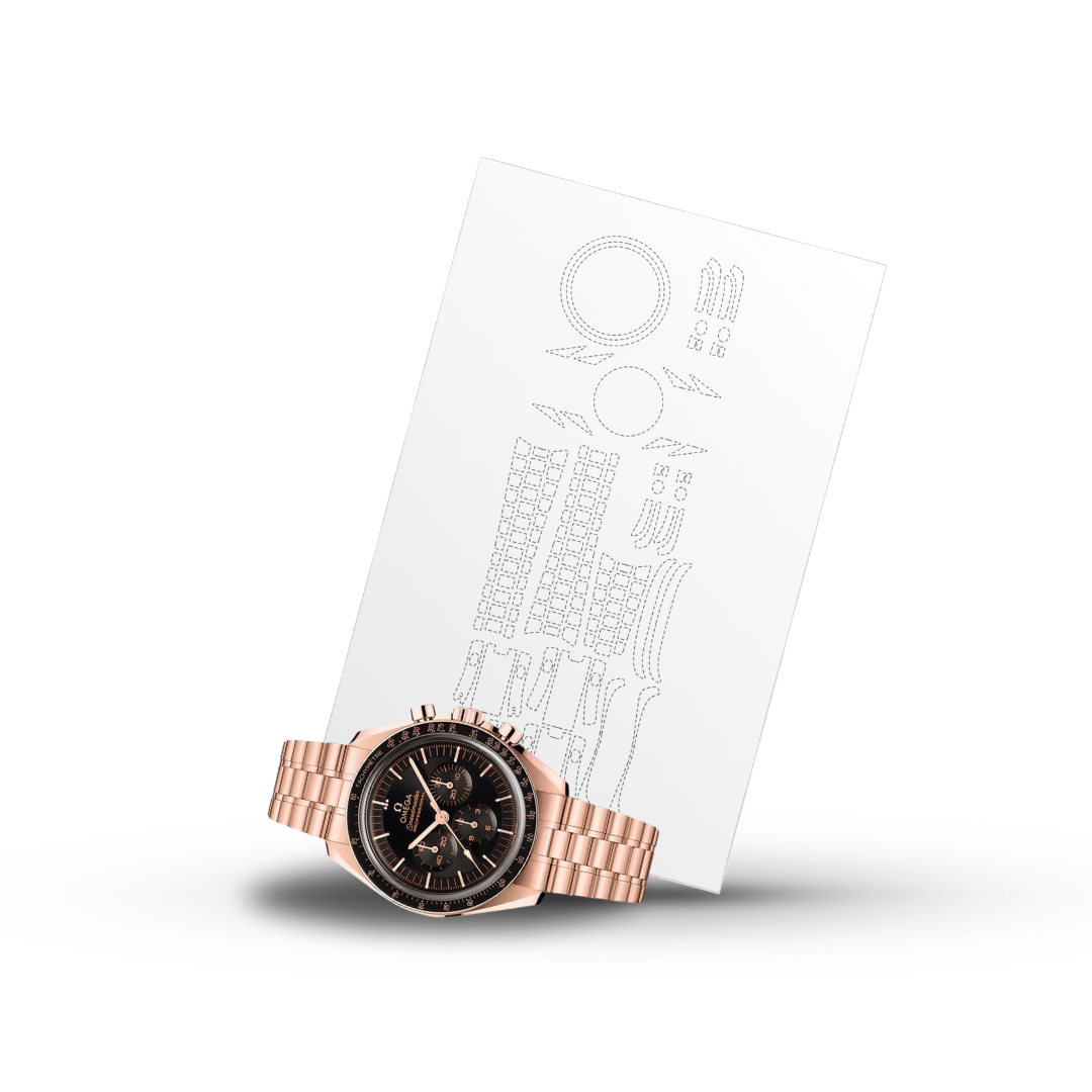 INVISI-SHIELD voor Omega Speedmaster Ref.  310.60.42.50.01.001