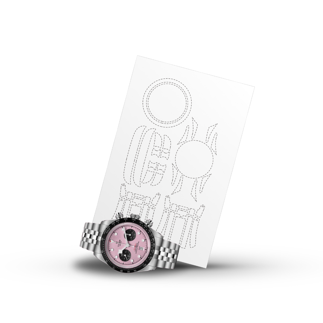 INVISI-SHIELD para Tudor Black Bay Chrono esfera rosa Ref : M79360N (41mm)