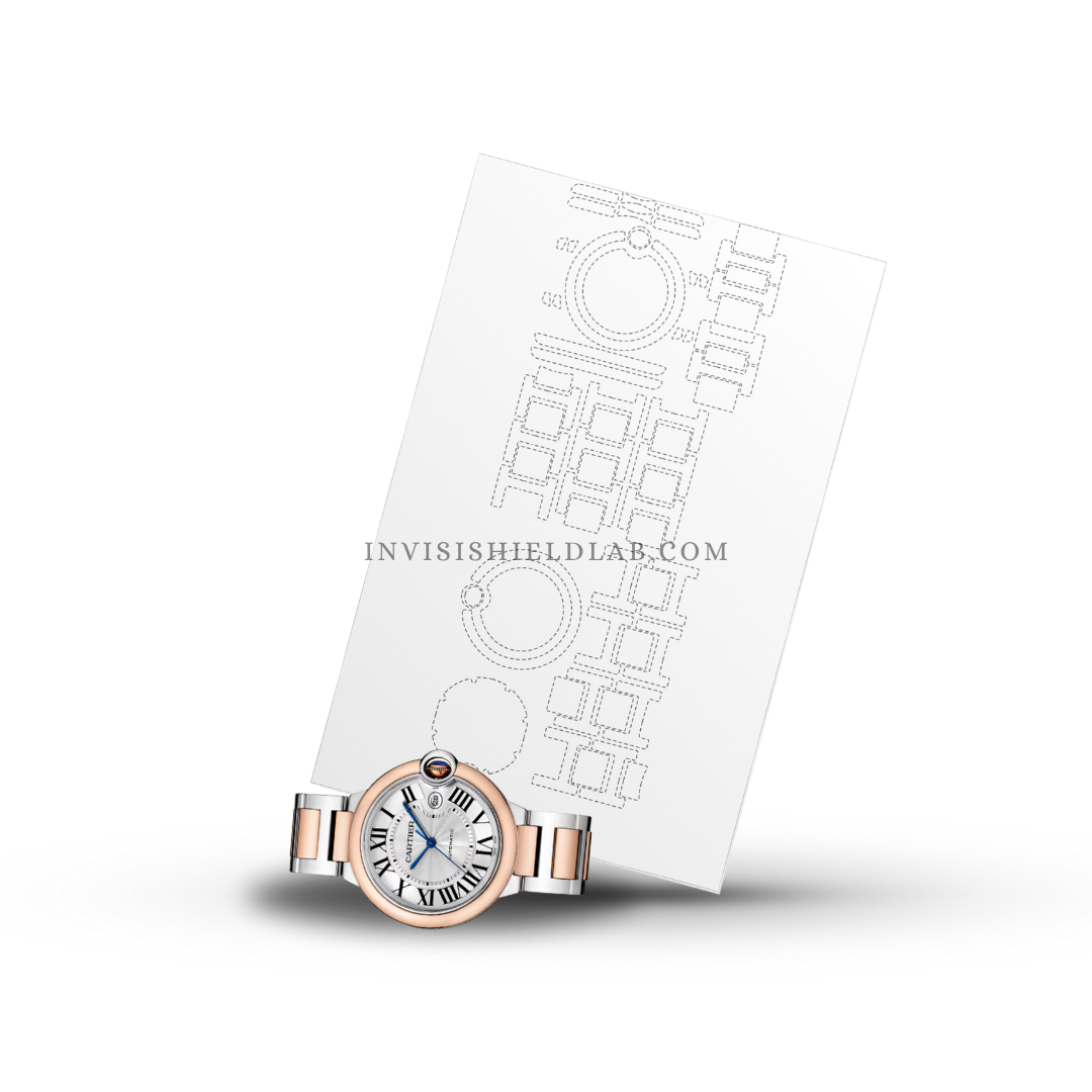 INVISI-SHIELD For Cartier Ballon Bleu de Ref: W2BB0032 (33mm)