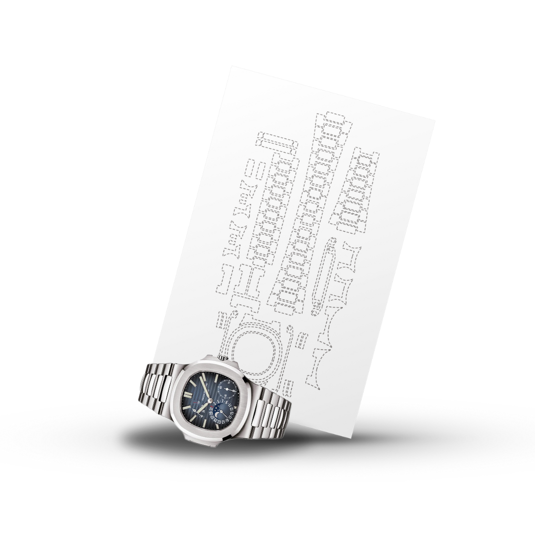 INVISI-SHIELD voor Patek Philippe Nautilus Ref: 5712/1A 5712/1R