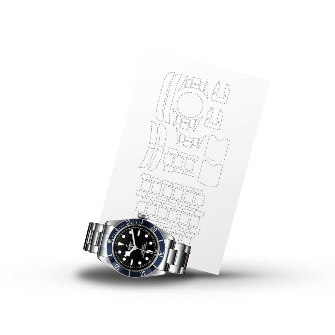 INVISI-SHIELD voor Tudor Black Bay Ref: M79230 (41 mm)